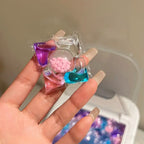 Laundry detergent pods dissolving effectively in washing machine water
