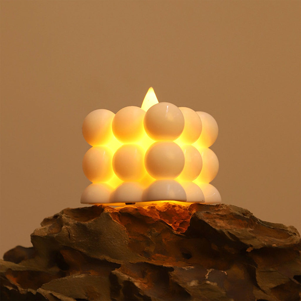 Decorative battery-operated LED candles with soft warm glow