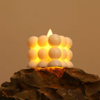 Decorative battery-operated LED candles with soft warm glow