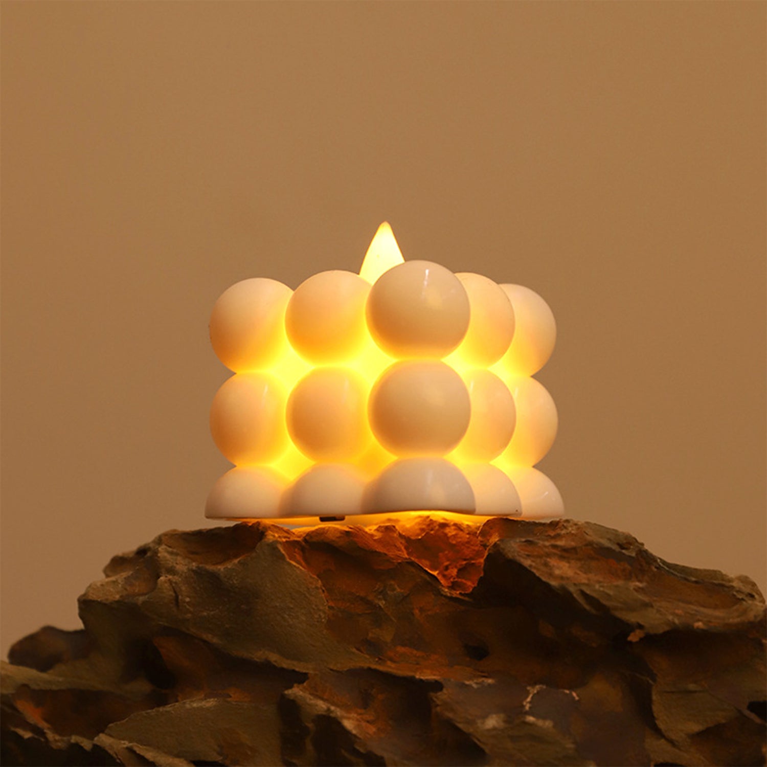 Decorative battery-operated LED candles with soft warm glow