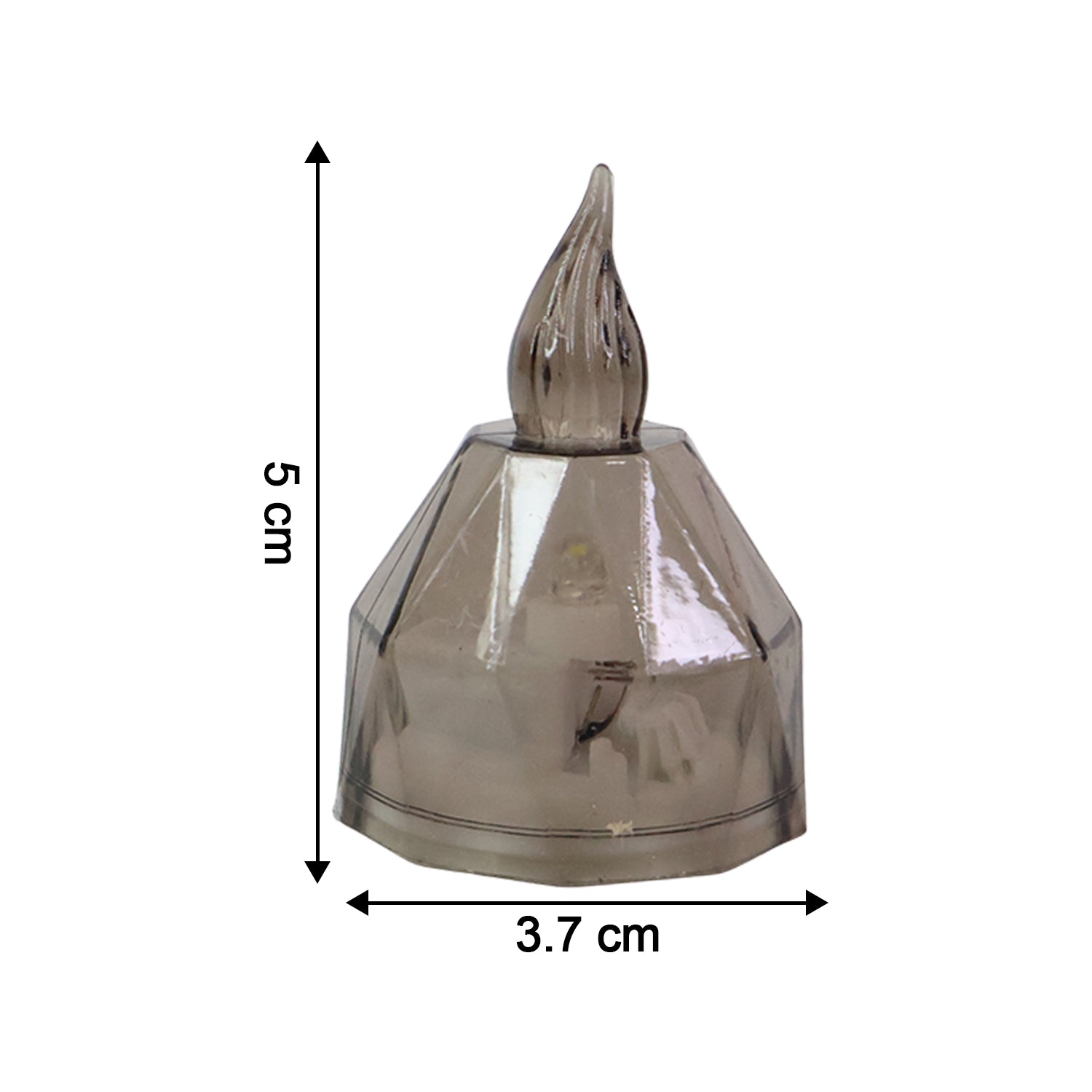 Single 24 piece LED candle with flameless design and crystal body