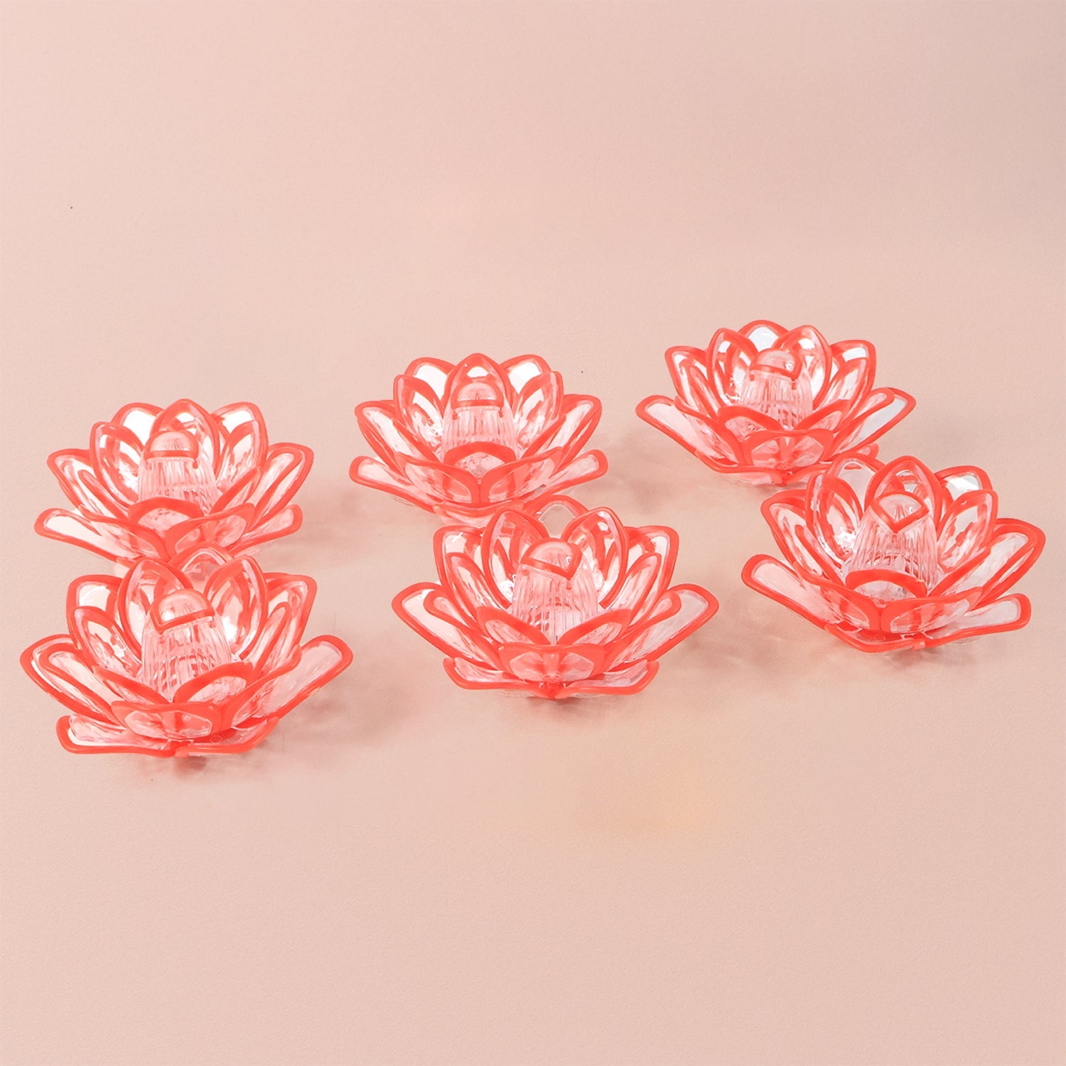Elegant glowing lotus LED candles ideal for weddings and festive home decor
