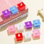 Battery operated lightweight LED tealight candle glowing with warm flickering effect