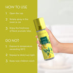 Portable lemon deodorizer spray for travel