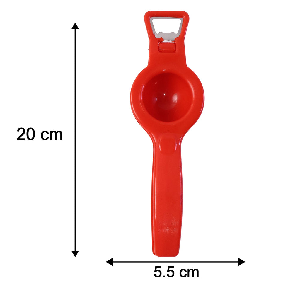 Dimensions of the compact 2-in-1 Lemon Squeezer & Bottle Opener.