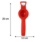 Dimensions of the compact 2-in-1 Lemon Squeezer & Bottle Opener.