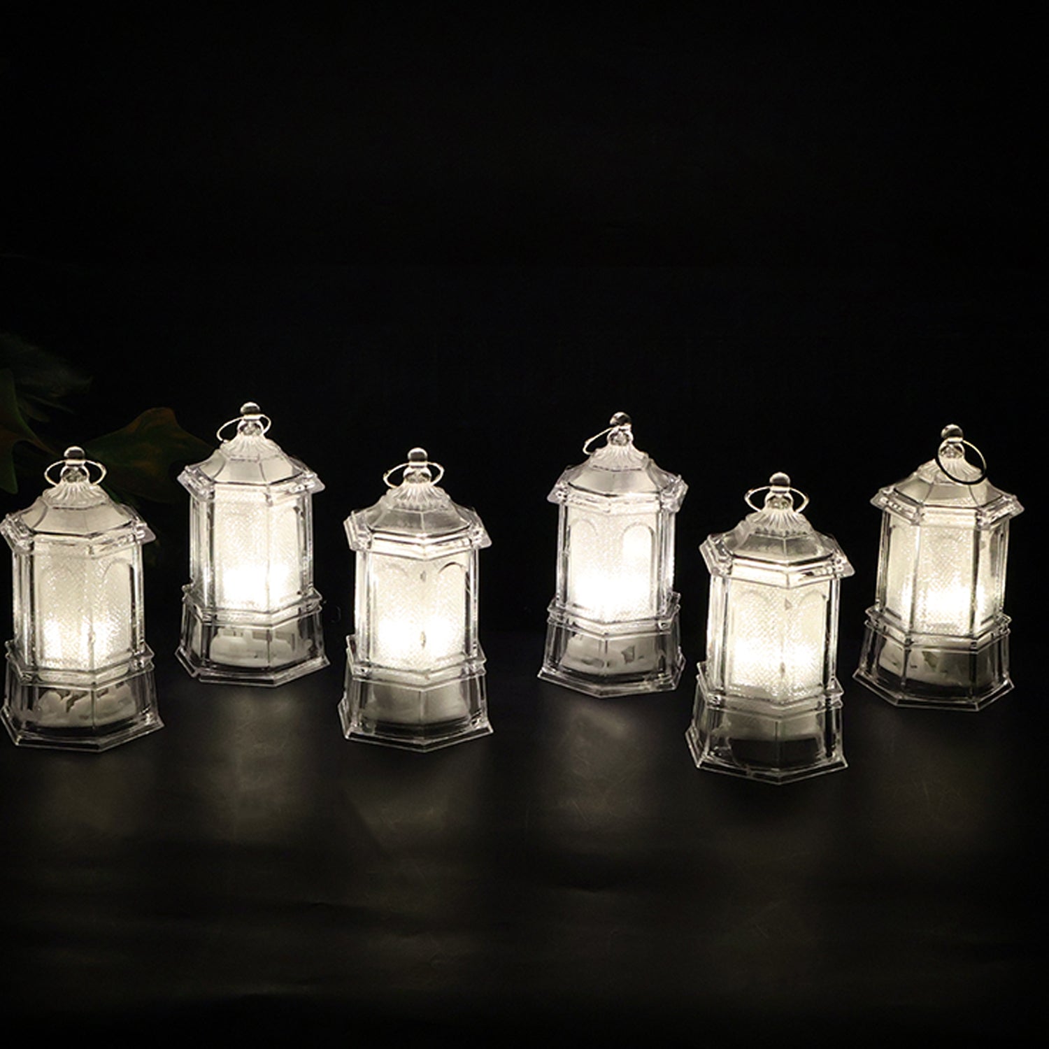 Decorative LED lantern candle showcasing safe flameless battery operated lighting