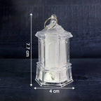 Six-piece set of battery operated LED hanging lantern flameless candles for home decor