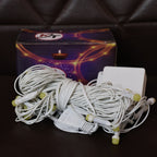 Plug-in warm LED decorative fairy lights on flexible wire