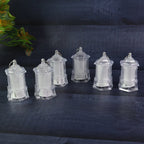 Decorative lantern lamps with transparent plastic body and safe LED candle light