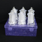 Set of 6 flameless LED hanging lantern candles ideal for indoor and outdoor decor