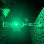 Digital voltage tester pen showing bright LED indicators for live and neutral wires