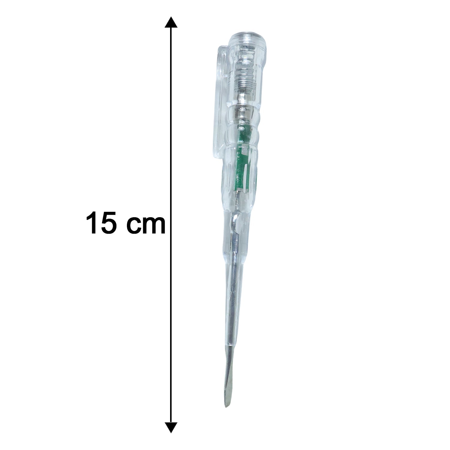 Size comparison of digital voltage tester pen for easy portability