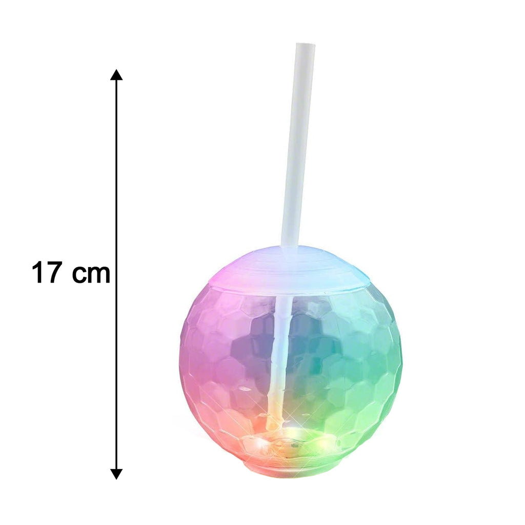 Lightweight glowing LED drink cup for indoor and outdoor celebrations