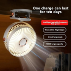 Adjustable table fan with clip for versatile cooling angles