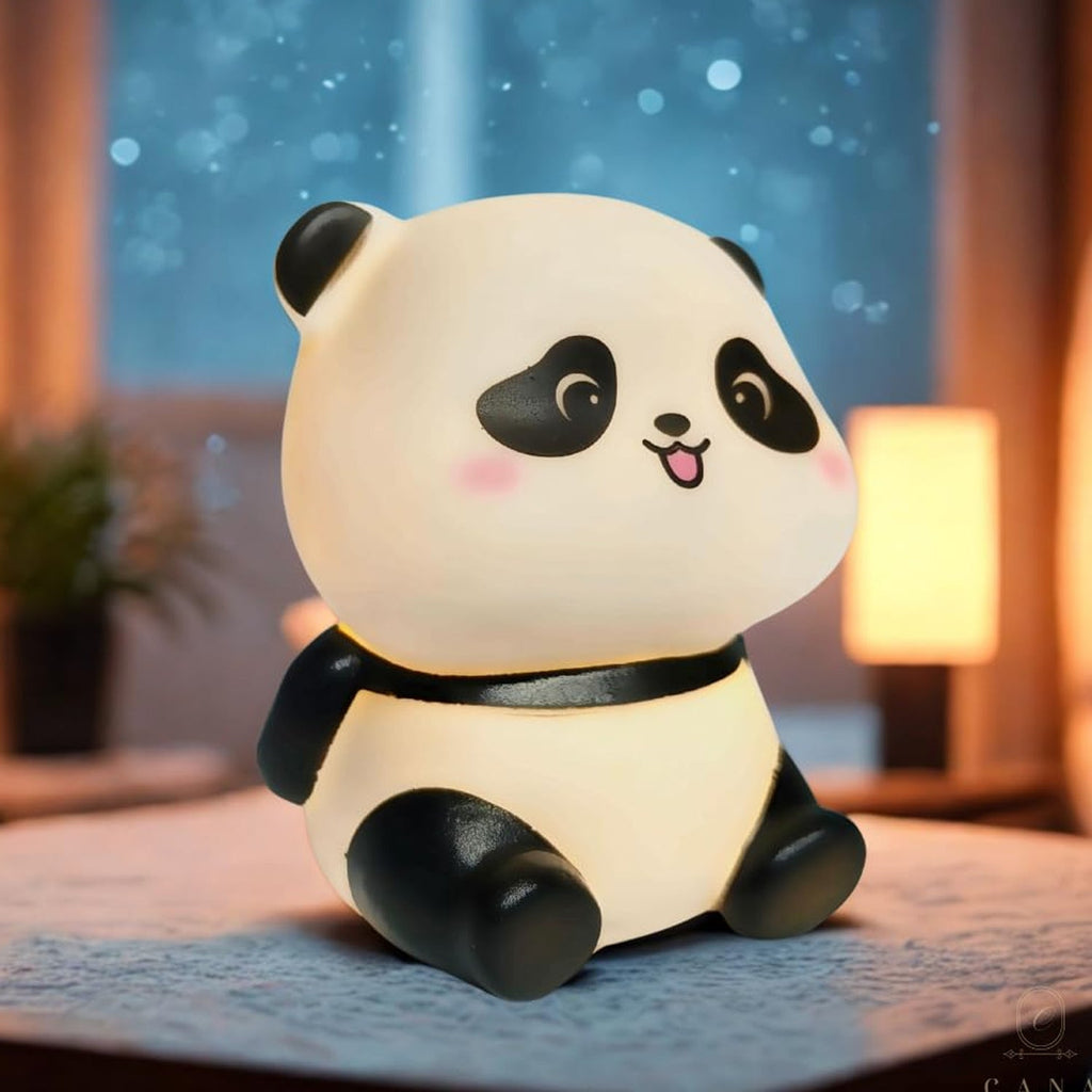 Cartoon panda bedside night light for children