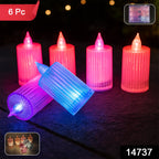 Decorative LED candle lights set creating ambient warm glow