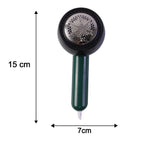 Dimensions of electric USB lint remover showing length, width, height