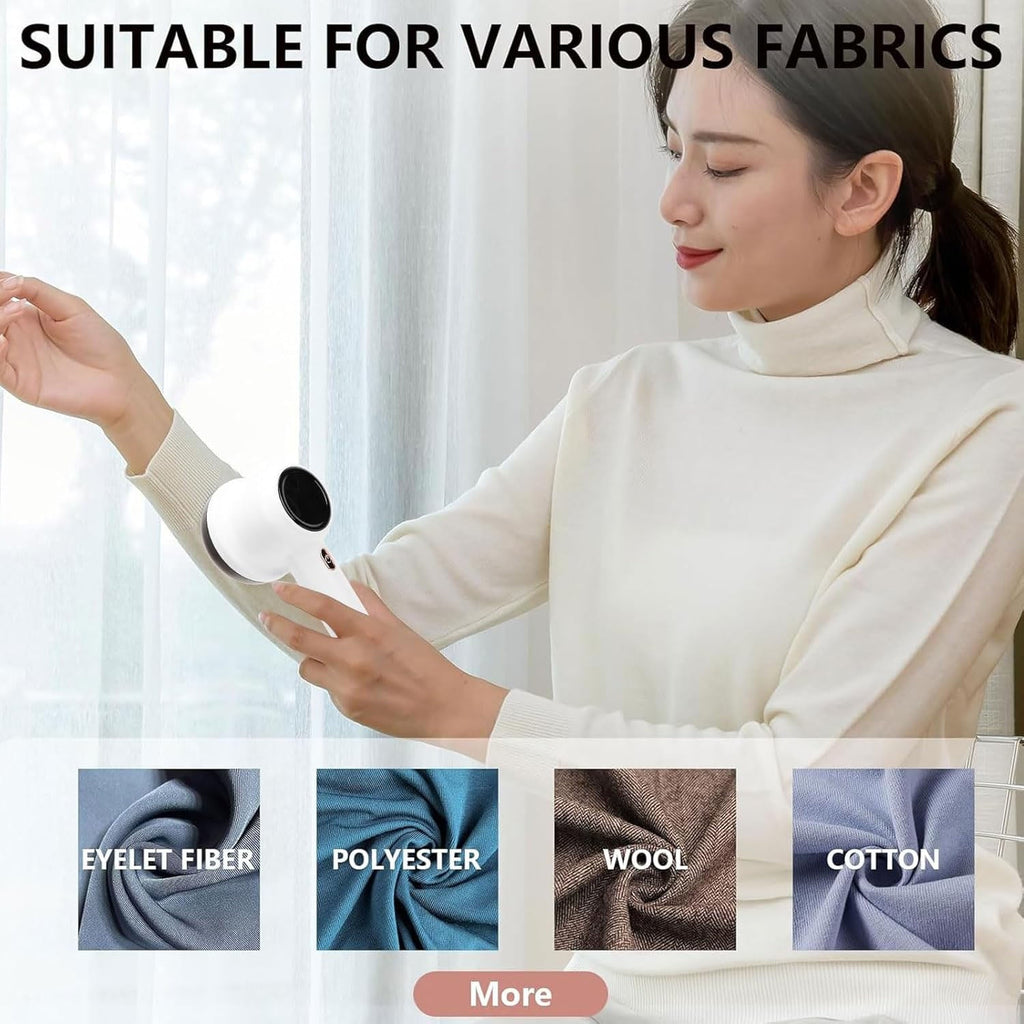 Fabric lint remover handheld electric fuzz removal device for clothes