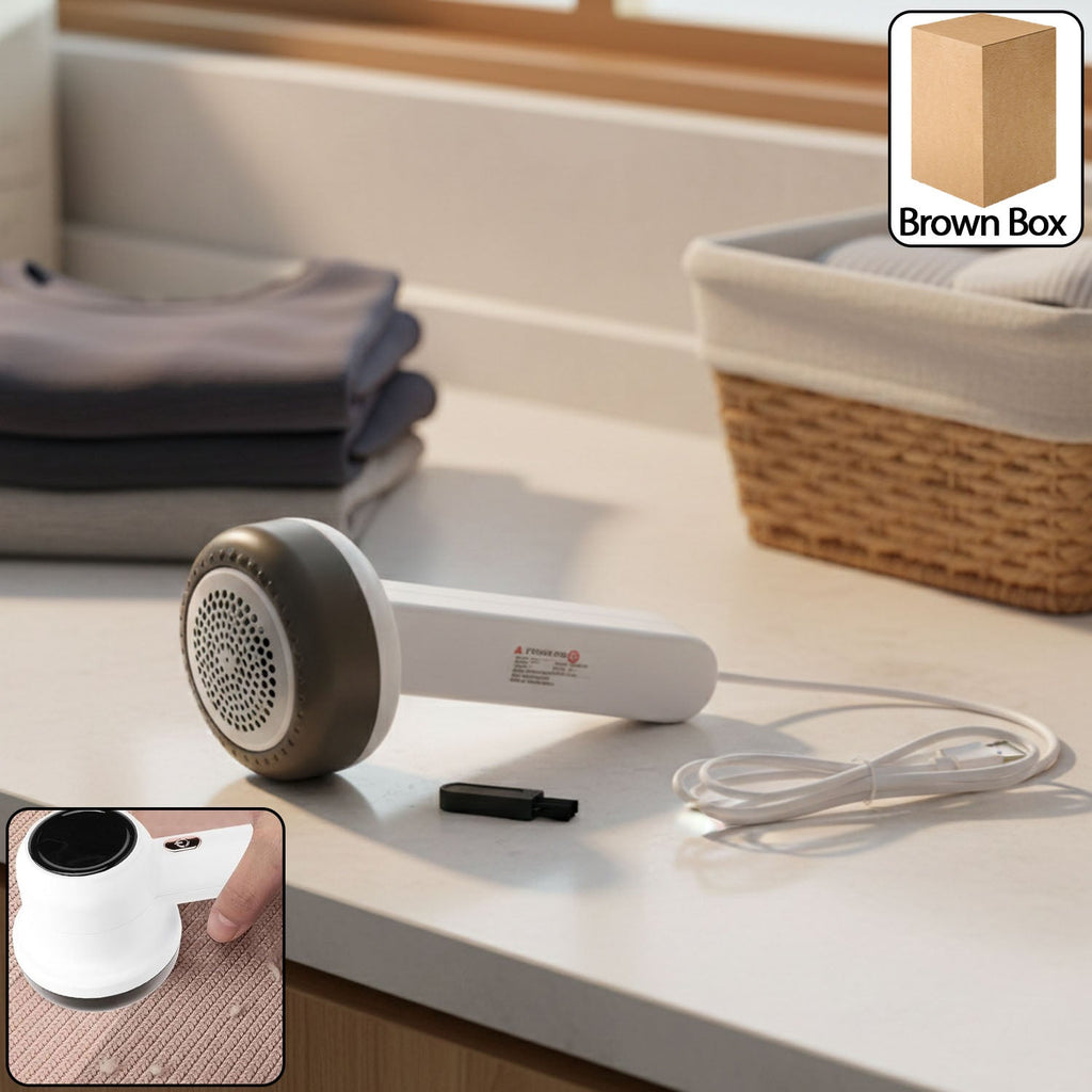 Rechargeable fabric lint remover device for clothes and upholstery