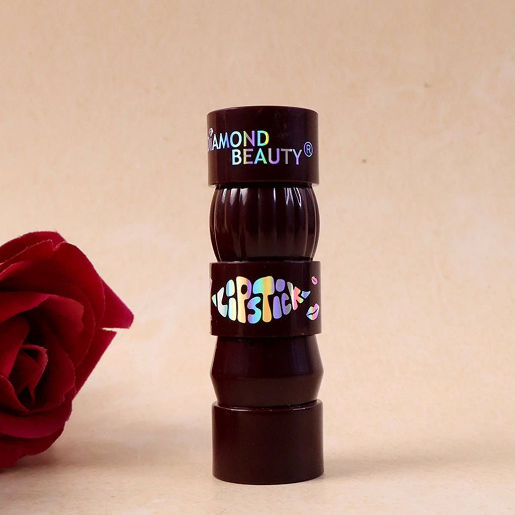 Elegance styled lipstick in trendy case for everyday makeup