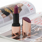 Vivid matte lipstick with soft cream texture, offering long-lasting matte finish