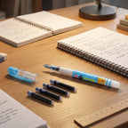 Fun cartoon themed liquid ink pen set for writing