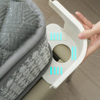Strong grip plastic clips holding bed sheet corners securely on mattress