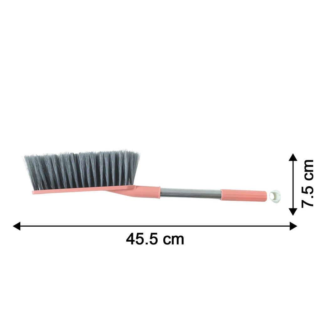 Size illustration of long handle cleaning brush showing its length