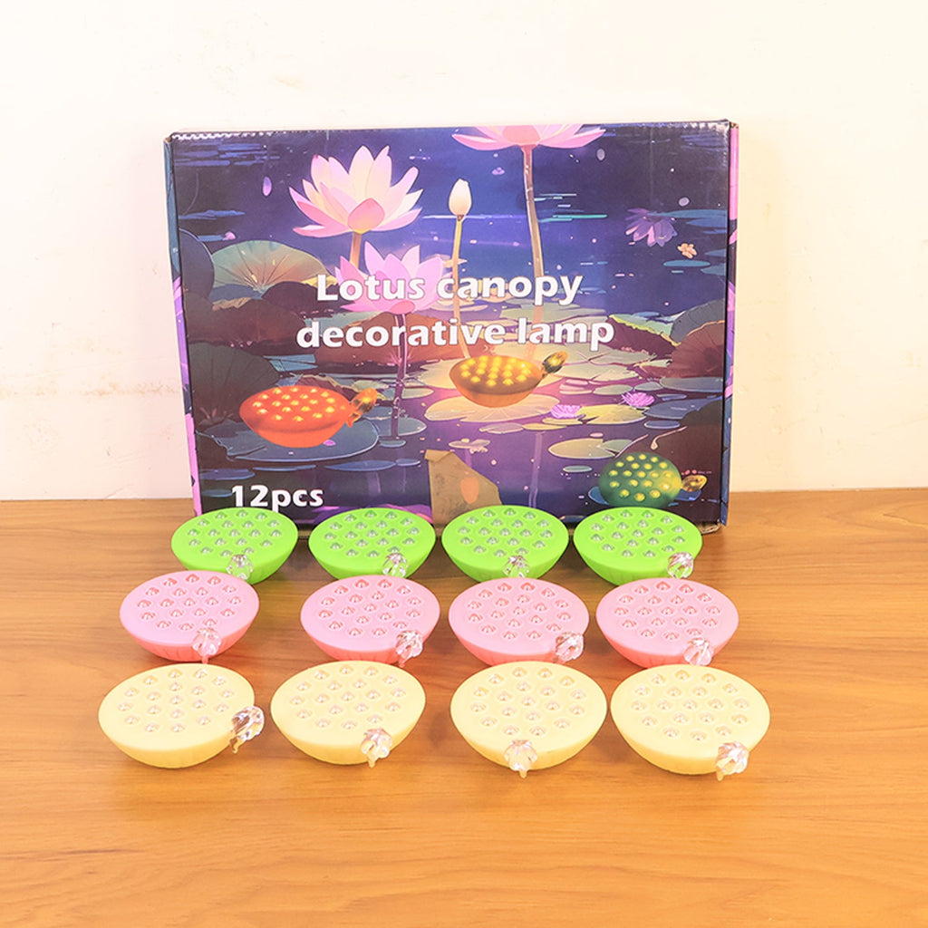 Reusable lotus LED lamps with flameless and smokeless design