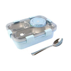 New stainless steel lunch box in its protective packaging