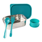 Fresh food packed inside stainless steel lunch box set