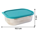 Lunch box size compared alongside packaging box