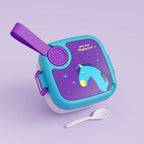 Easy-to-clean compartments inside kids cartoon lunch box