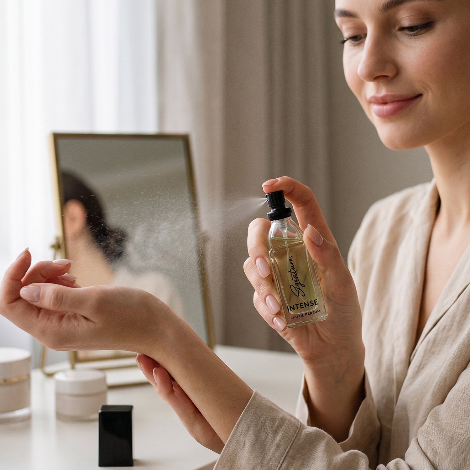 Travel-size perfume set in stylish gift box for women and men