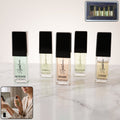 Luxury perfume gift set with 5 mini Eau de Parfum bottles, perfect for gifting and travel