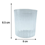Stackable modern glass drinkware set suitable for hosting guests