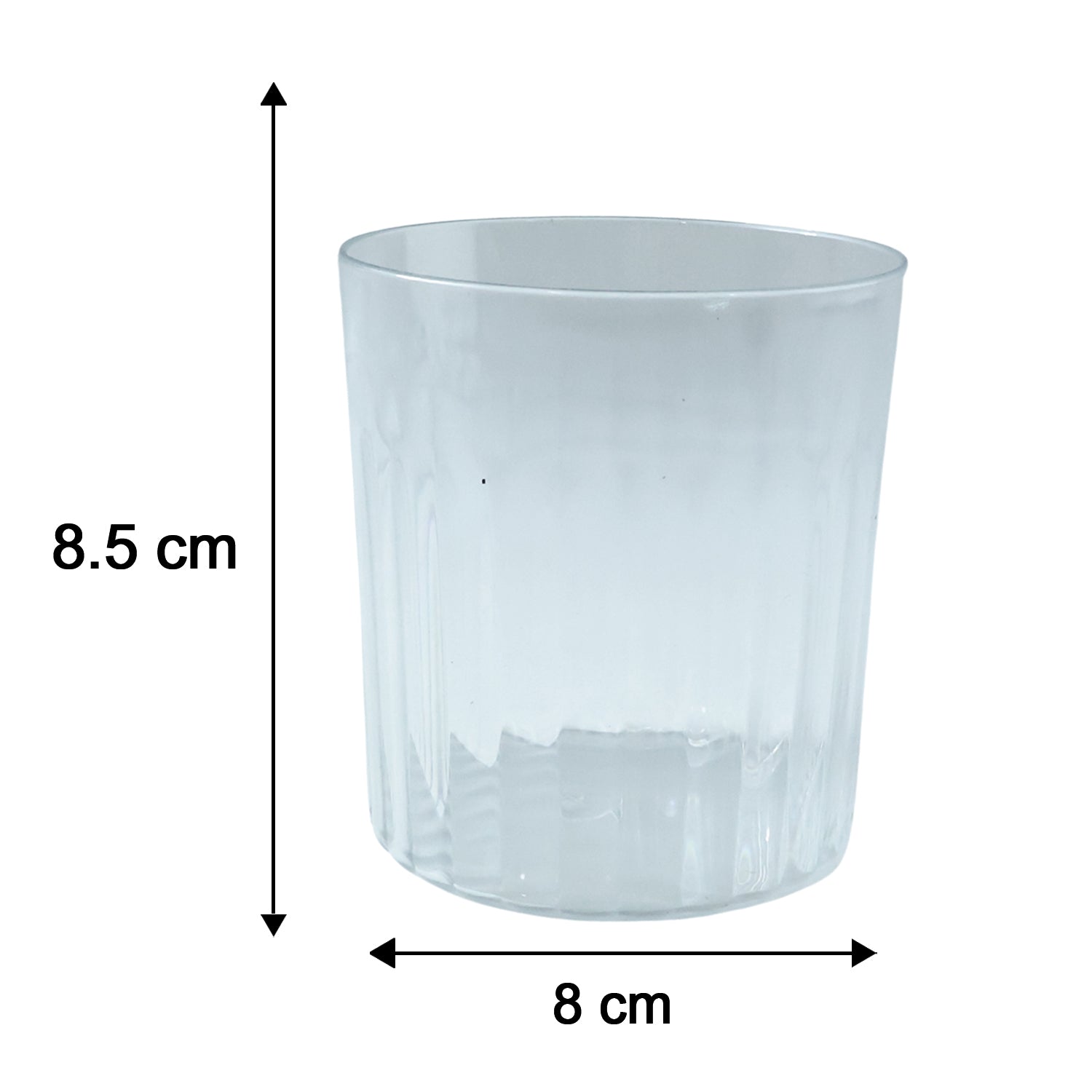 Stackable modern glass drinkware set suitable for hosting guests