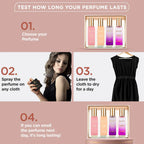 Travel-friendly perfume set in compact bottles for women