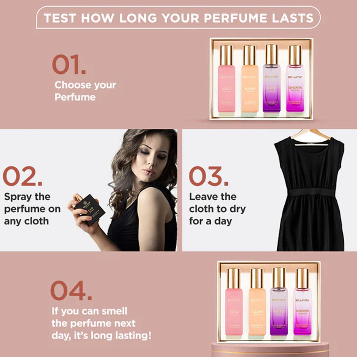 Travel-friendly perfume set in compact bottles for women