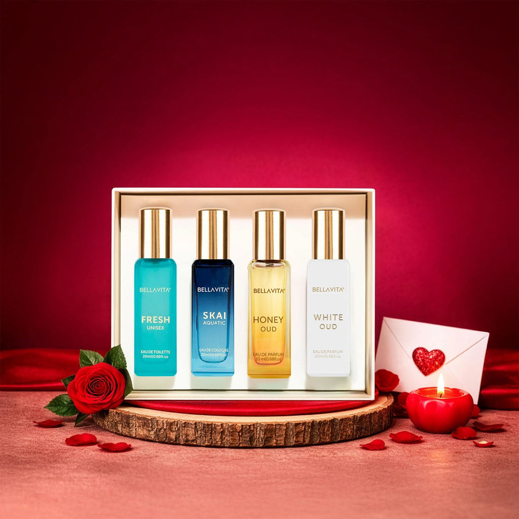 Perfume collection in compact spray bottles, ideal for travel and gifting