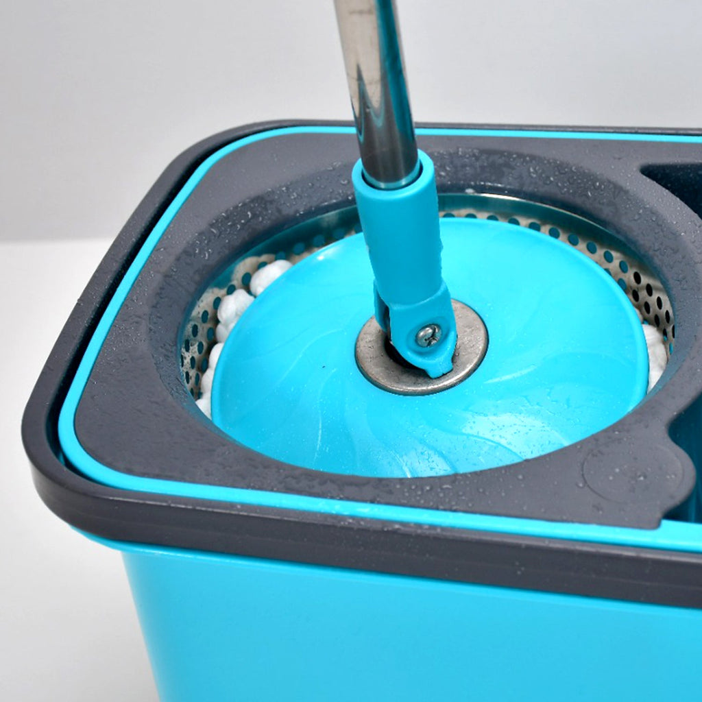 The complete Pro Clean Spin Mop setup ready for deep floor cleaning.