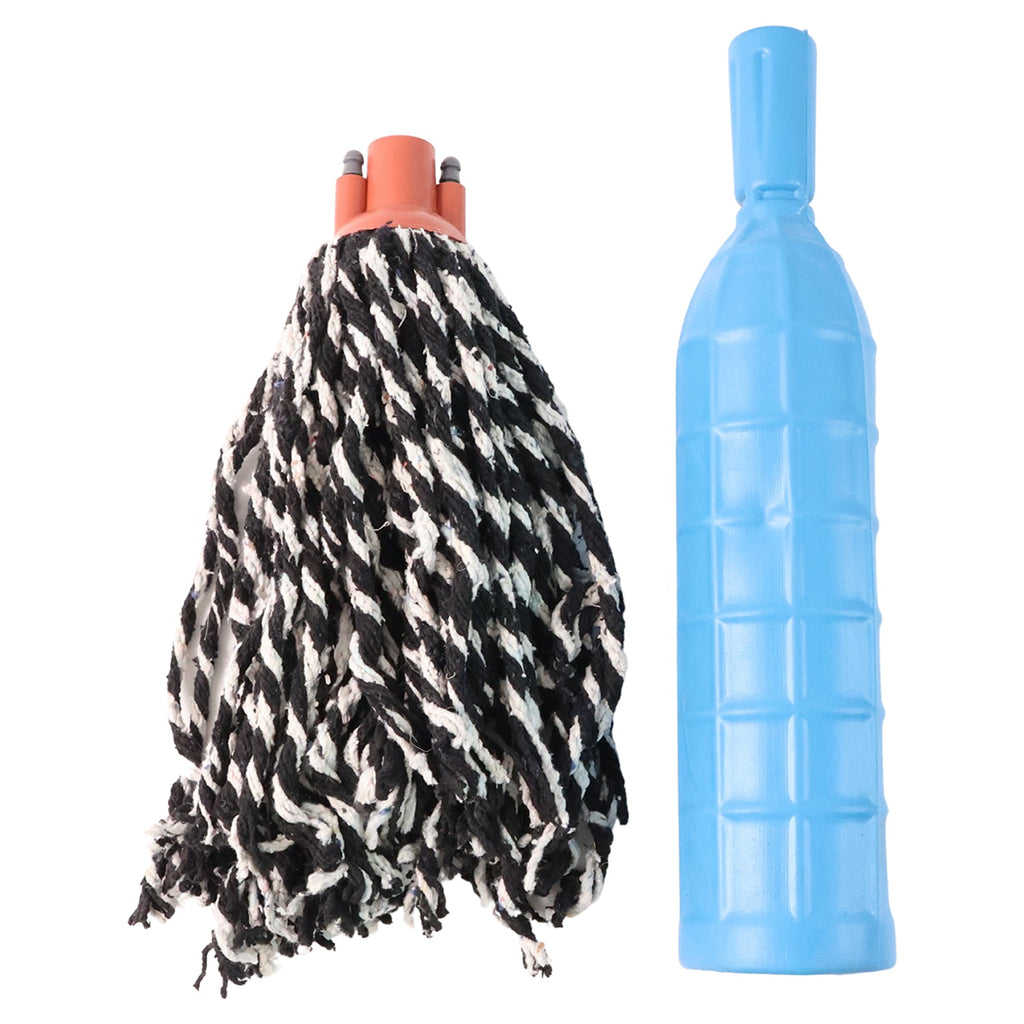 Angled view of the Cotton Mop Refill, emphasizing its absorbent cotton yarn.