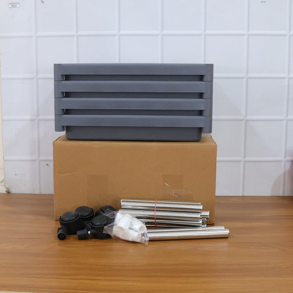 Multi-purpose movable storage rack for organized home storage solutions