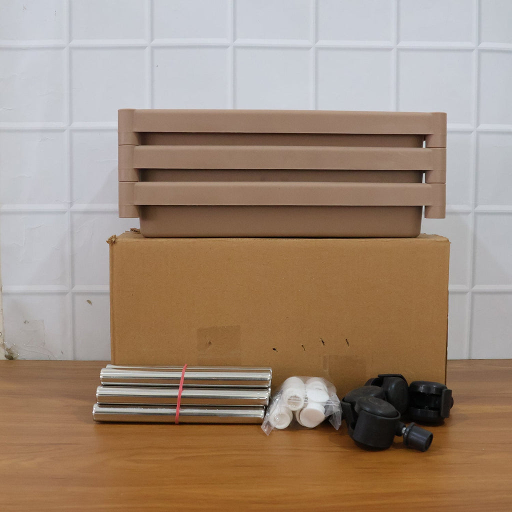 Order 3-layer multipurpose storage trolley online for home organization