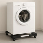 Heavy-duty washing machine riser with anti-vibration base for home use