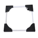 Sturdy machine stand providing raised support for washing machine base