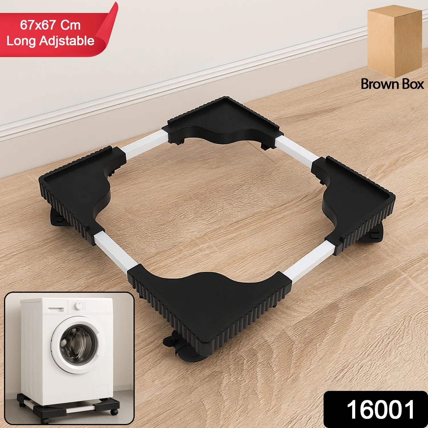 Heavy-duty appliance stand perfect for washing machines and refrigerators