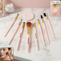Professional Makeup Brush Set 9-in-1 with soft face puff for blending