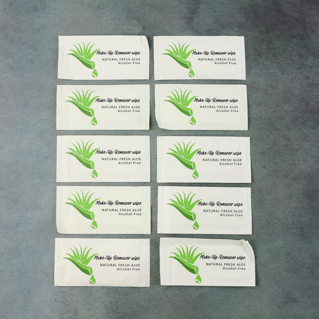 Soft cotton makeup remover wipes with aloe for refreshing skincare